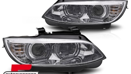 Prednja svjetla 3D LED Angel Eyes Xenon (chrome) / BMW serije 3 E92 E93 (2006-2010), LPBMS3