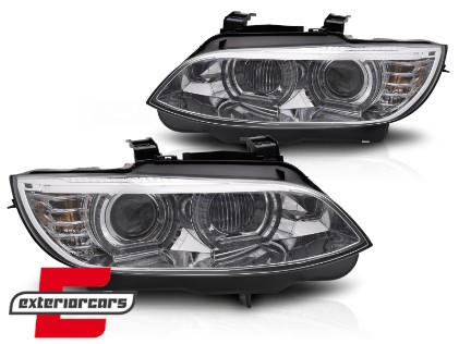 Prednja svjetla 3D LED Angel Eyes Xenon (chrome) / BMW serije 3 E92 E93 (2006-2010), LPBMS3
