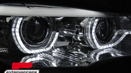Prednja svjetla 3D LED Angel Eyes XENON (chrome) / BMW X5 E70 (2007-2010), LPBMJ7