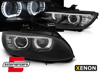 Prednja svjetla 3D LED Angel Eyes Xenon (crna) / BMW serije 3 E92 E93 (2006-2010), LPBMJ3