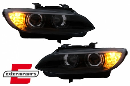 Prednja svjetla 3D LED Angel Eyes Xenon (crna) / BMW serije 3 E92 E93 (2006-2010), LPBMJ3