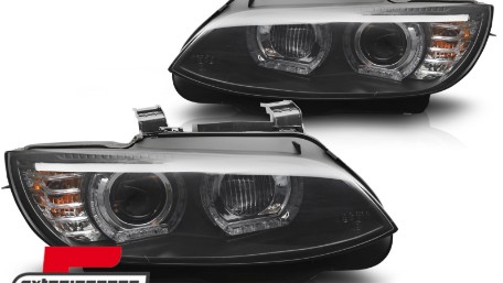 Prednja svjetla 3D LED Angel Eyes Xenon (crna) / BMW serije 3 E92 E93 (2006-2010), LPBMS4
