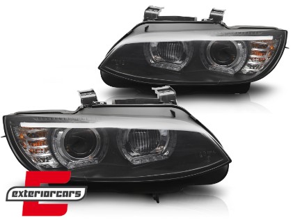 Prednja svjetla 3D LED Angel Eyes Xenon (crna) / BMW serije 3 E92 E93 (2006-2010), LPBMS4