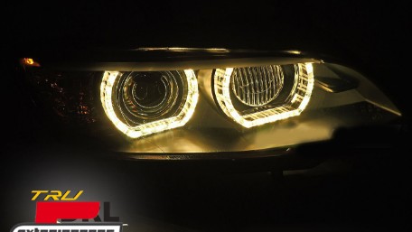 Prednja svjetla 3D LED Angel Eyes Xenon (crna) / BMW serije 3 E92 E93 (2006-2010), LPBMS4