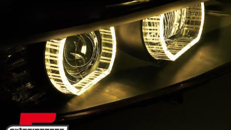 Prednja svjetla 3D LED Angel Eyes Xenon (crna) / BMW serije 3 E92 E93 (2006-2010), LPBMS4