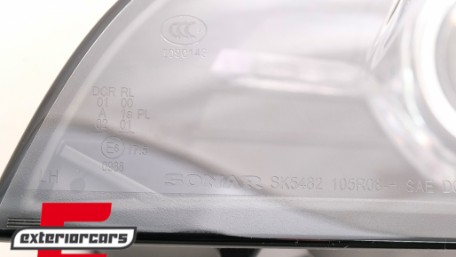 Prednja svjetla 3D LED Angel Eyes XENON (crna) / BMW X5 E70 (2007-2010), LPBMJ8
