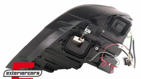 Prednja svjetla 3D LED Angel Eyes XENON (crna) / BMW X5 E70 (2007-2010), LPBMJ8