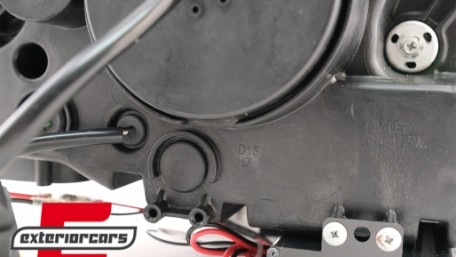 Prednja svjetla 3D LED Angel Eyes XENON (crna) / BMW X5 E70 (2007-2010), LPBMJ8