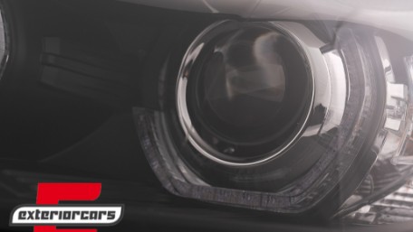 Prednja svjetla 3D LED Angel Eyes XENON (crna) / BMW X5 E70 (2007-2010), LPBMK0