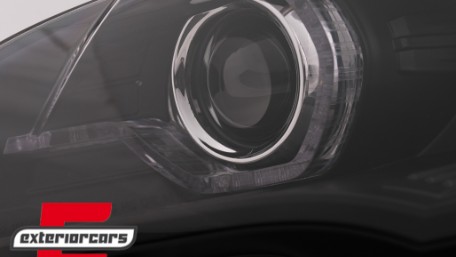 Prednja svjetla 3D LED Angel Eyes XENON (crna) / BMW X5 E70 (2007-2010), LPBMK0