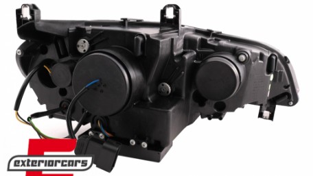 Prednja svjetla 3D LED Angel Eyes XENON (crna) / BMW X5 E70 (2007-2010), LPBMK0
