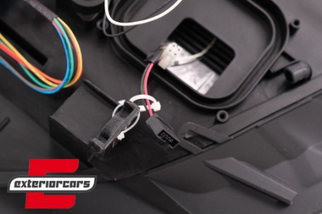 Prednja svjetla 3D LED Angel Eyes XENON (crna) / BMW X5 E70 (2007-2010), LPBMK0