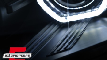 Prednja svjetla 3D LED Angel Eyes XENON (crna) / BMW X5 E70 (2007-2010), LPBMK0