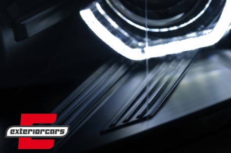 Prednja svjetla 3D LED Angel Eyes XENON (crna) / BMW X5 E70 (2007-2010), LPBMK0