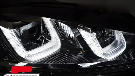 Prednja svjetla 3D LED DRL LED SEQ žmigavci GTI dizajn / VW Golf 7 VII (2012-2017), LPVWV6
