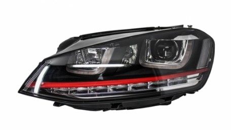Prednja svjetla 3D LED DRL SEQ žmigavci GTI dizajn / VW Golf 7 VII (2012-2017), LPVX04