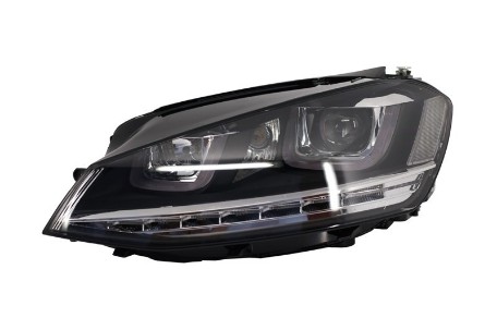 Prednja svjetla 3D LED DRL SEQ žmigavci R-line dizajn / VW Golf 7 VII (2012-2017), LPVX03