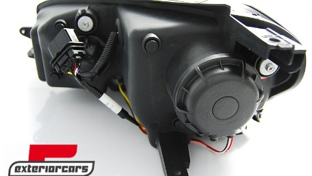 Prednja svjetla 3D LED U-dizajn (crna) / Volkswagen Golf VII (2012-2017), LPVWK6