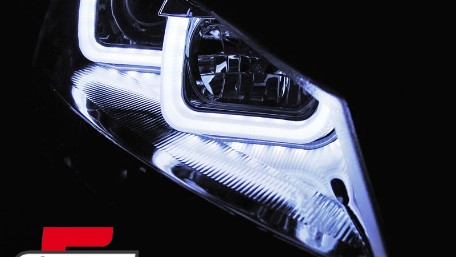 Prednja svjetla 3D LED U-dizajn (crna&chrome lajsna) / Volkswagen Golf VII (2012-2017), LPVWM1