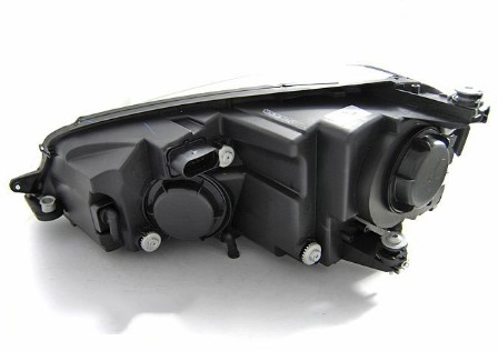 Prednja svjetla 3D LED U-dizajn (crna/crvena lajsna) / Volkswagen Golf VII (2012-2017), LPVWP2