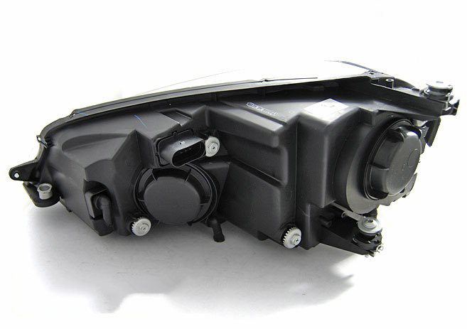 Prednja svjetla 3D LED U-dizajn (crna/crvena lajsna) / Volkswagen Golf VII (2012-2017), LPVWP2