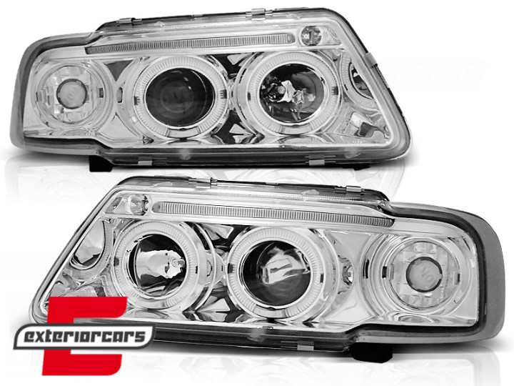 Prednja svjetla Angel Eyes (chrome) / Audi A3 (1996-2000), LPAU16