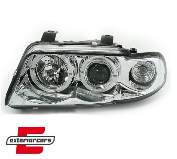 Prednja svjetla Angel Eyes (chrome) / Audi A4 B5 (1994-12.1998), LPAU02
