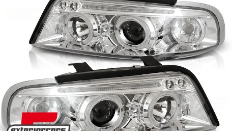 Prednja svjetla Angel Eyes (chrome) / Audi A4 B5 (1994-12.1998), LPAU33