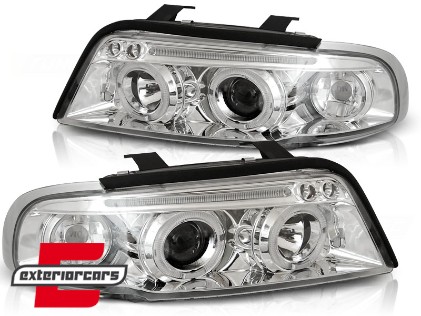 Prednja svjetla Angel Eyes (chrome) / Audi A4 B5 (1994-12.1998), LPAU33