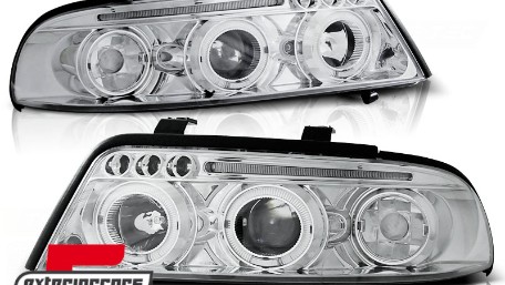 Prednja svjetla Angel Eyes (chrome) / Audi A4 B5 Facelift (1999-2000), LPAU14