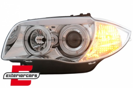 Prednja svjetla Angel Eyes (chrome) / BMW serije 1 E81 E82 E87 E88 (2004-2011), LPBM79