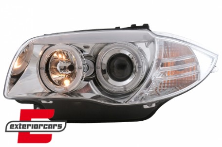 Prednja svjetla Angel Eyes (chrome) / BMW serije 1 E81 E82 E87 E88 (2004-2011), LPBM79