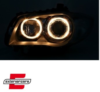 Prednja svjetla Angel Eyes (chrome) / BMW serije 1 E81 E82 E87 E88 (2004-2011), LPBMA3