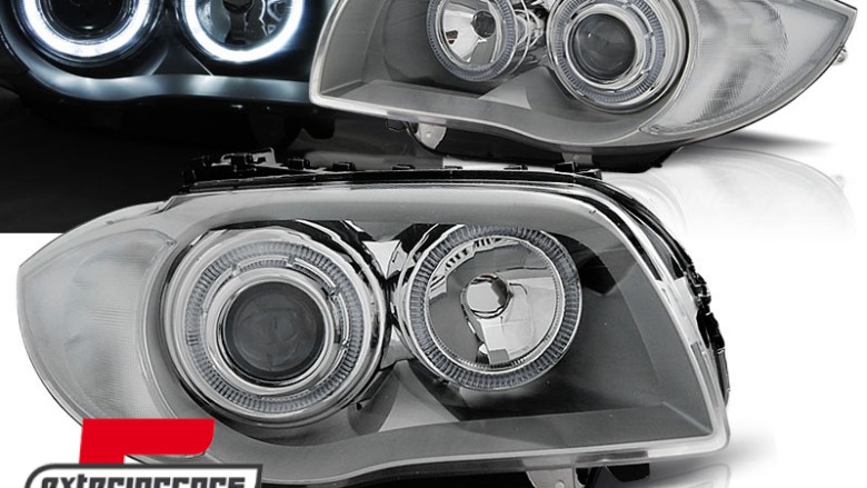 Prednja svjetla Angel Eyes (chrome) / BMW serije 1 E81 E82 E87 E88 (2004-2011), LPBMD4
