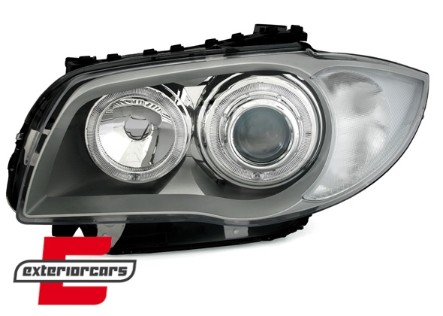 Prednja svjetla Angel Eyes (chrome) / BMW serije 1 E81 E82 E87 E88 (2004-2011), LPBMD4