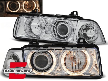 Prednja svjetla Angel Eyes (chrome) / BMW serije 3 E36 (12.1990-08.1999), LPBM20