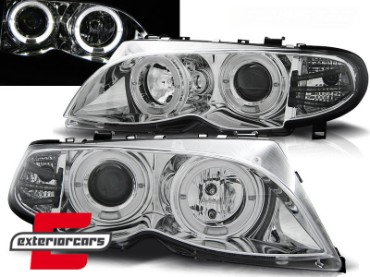 Prednja svjetla Angel Eyes (chrome) / BMW serije 3 E46 Facelift limuzina karavan (2001-2005), LPBM99