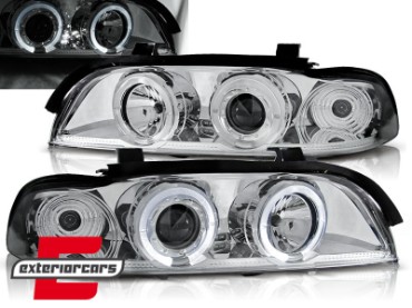 Prednja svjetla Angel Eyes (chrome) / BMW serije 5 E39 (09.1995-06.2003), LPBM15