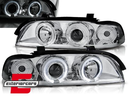 Prednja svjetla Angel Eyes (chrome) / BMW serije 5 E39 (09.1995-06.2003), LPBM28