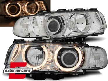 Prednja svjetla Angel Eyes (chrome) / BMW serije 7 E38 Facelift (09.1998-2001), LPBM25
