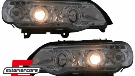Prednja svjetla Angel Eyes (chrome) / BMW X5 E53 (1999-2003), LPBM42