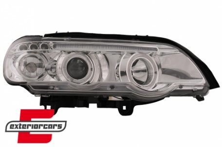 Prednja svjetla Angel Eyes (chrome) / BMW X5 E53 (1999-2003), LPBM42