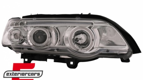 Prednja svjetla Angel Eyes (chrome) / BMW X5 E53 (1999-2003), LPBM42