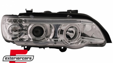 Prednja svjetla Angel Eyes (chrome) / BMW X5 E53 (1999-2003), LPBM42