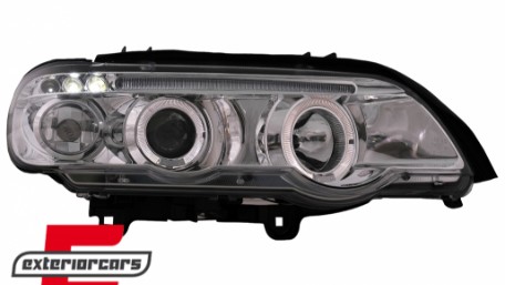 Prednja svjetla Angel Eyes (chrome) / BMW X5 E53 (1999-2003), LPBM42