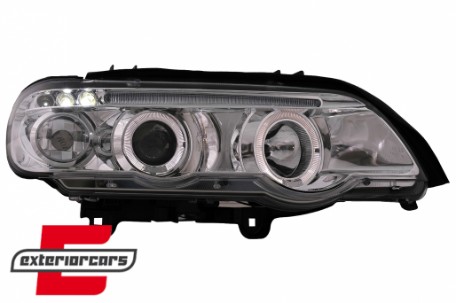 Prednja svjetla Angel Eyes (chrome) / BMW X5 E53 (1999-2003), LPBM42