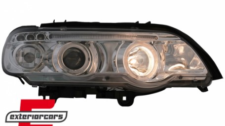 Prednja svjetla Angel Eyes (chrome) / BMW X5 E53 (1999-2003), LPBM42