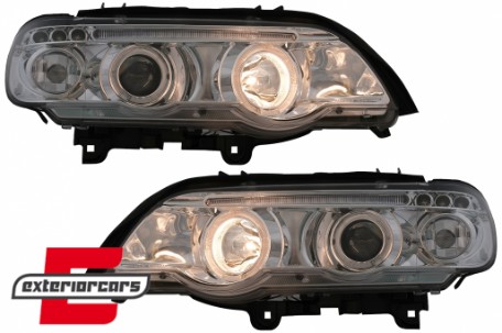 Prednja svjetla Angel Eyes (chrome) / BMW X5 E53 (1999-2003), LPBM42