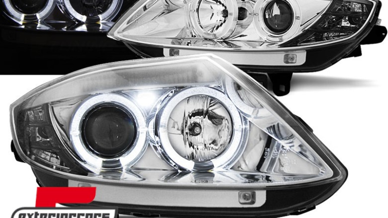 Prednja svjetla Angel Eyes (chrome) / BMW Z4 E85 E86 (2002-2008), LPBM77