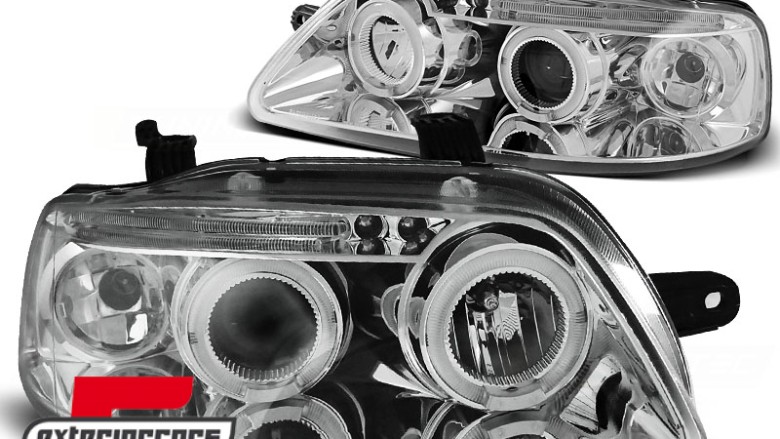Prednja svjetla Angel Eyes (chrome) / Chevrolet Aveo (2003-2006), LPCT01